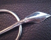 A Rose is a Rose is a Rose (Leaf) .999 Fine Silver Shawl Pin