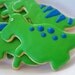 DINOSAUR cookie favors, Dinosaur Party Favors, Dinosaur sugar cookies-one dozen