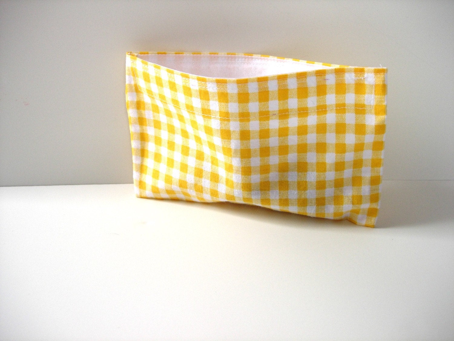 Reusable Snack Bag Yellow Gingham