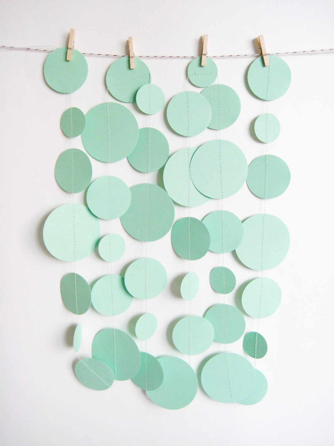 Mint Green Paper Garland