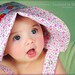 BABY BONNET - Reversible Bonnet - Metro Market STRAWBERRIES a Reversible Sun Bonnet
