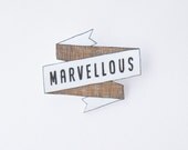 Marvellous Banner Brooch - Made To Order