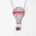 Red Hot Air Balloon Necklace - Made To Order