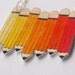 Orange Pencils Necklace - Made To Order