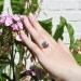 RESERVED Big vintage rose cut diamond engagement ring