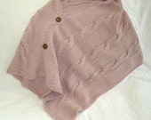 Knitting PATTERN- Cabled Poncho pdf
