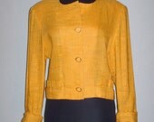 Vintage Gold Cropped Blazer