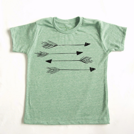 Arrows Green Eco Friendly Kids Tee