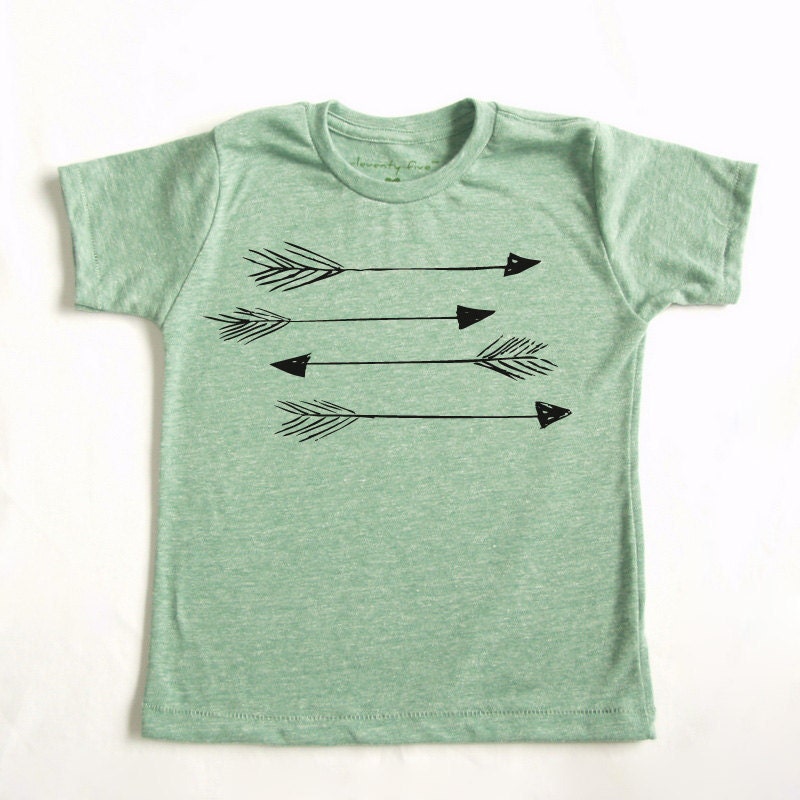 Arrows Green Eco Friendly Kids Tee
