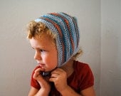 Hand Knit Merino Wool Peruvian Hat  1-2 years
