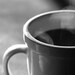 Coffee, morning, hot, java, black and white, still, photograph