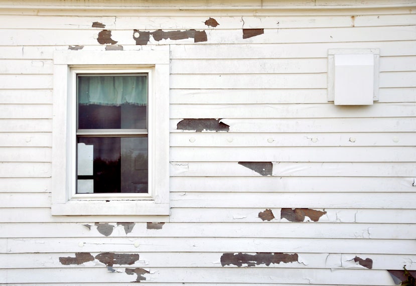 Still Life Photo, White Windo,5x7  Print, Farmhouse Photograph, Peeling Paint, Winter White, Fine Art Photo
