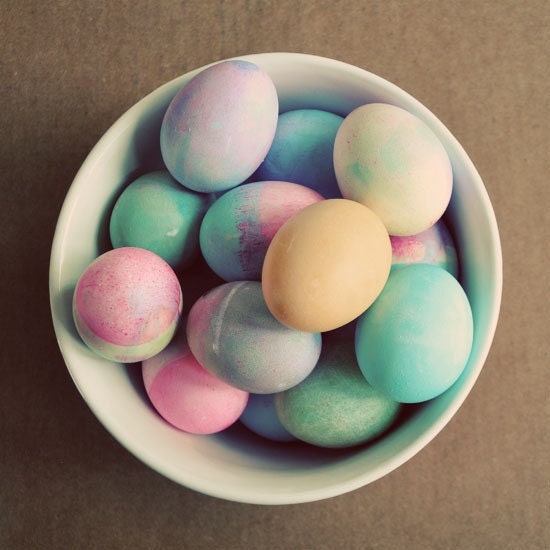 Food Photography, Easter Eggs, 8x8 Print, Pastel, Dyed Eggs, Kitchen Art, Farmhouse, Minimal, Fine Art Photo
