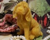 Beeswax Puppy Dog Candle Cocker Spaniel