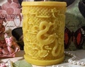 Beeswax Dragon Pillar Candle