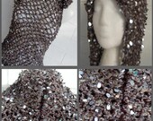 SALE Heather Grey Sequinned Medieval Hoodie Tank - Was USD 27.99