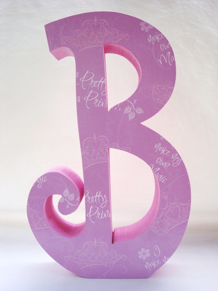 Custom Wood Letters, Baby Girl Wooden Letters, Wooden Nursery Letters, Baby Shower, Wedding, Custom for your decor Set of 5