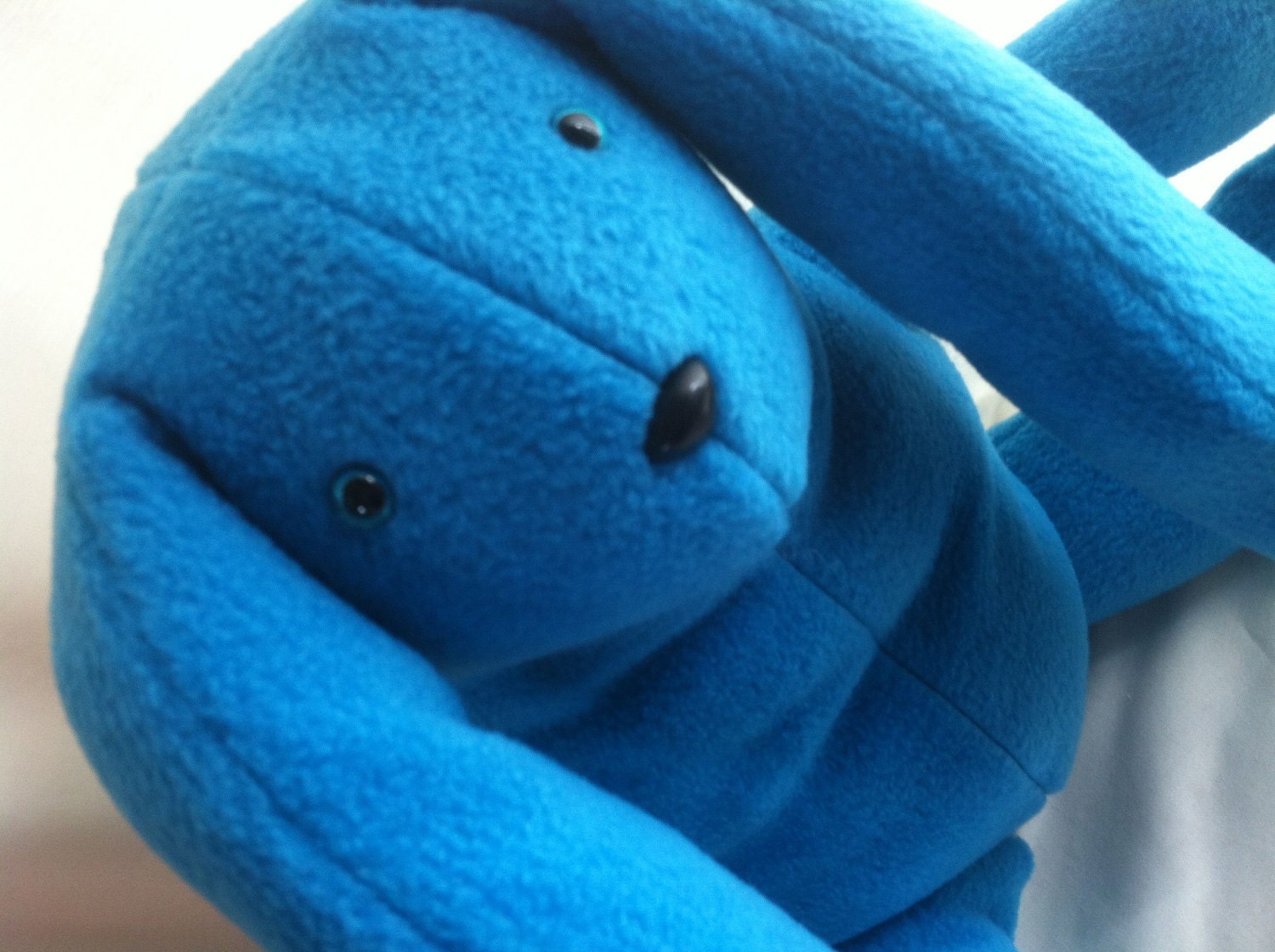 Large Teal Easter Stuffed Bunny