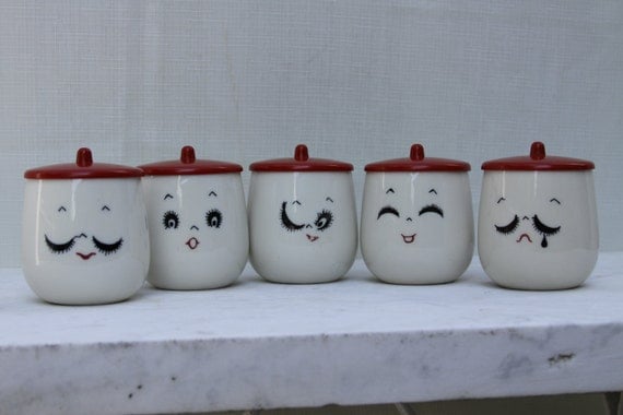 Eastern Expressions LAST ONE Vintage Faces Calm tea cup ceramic bakelite Rare Find