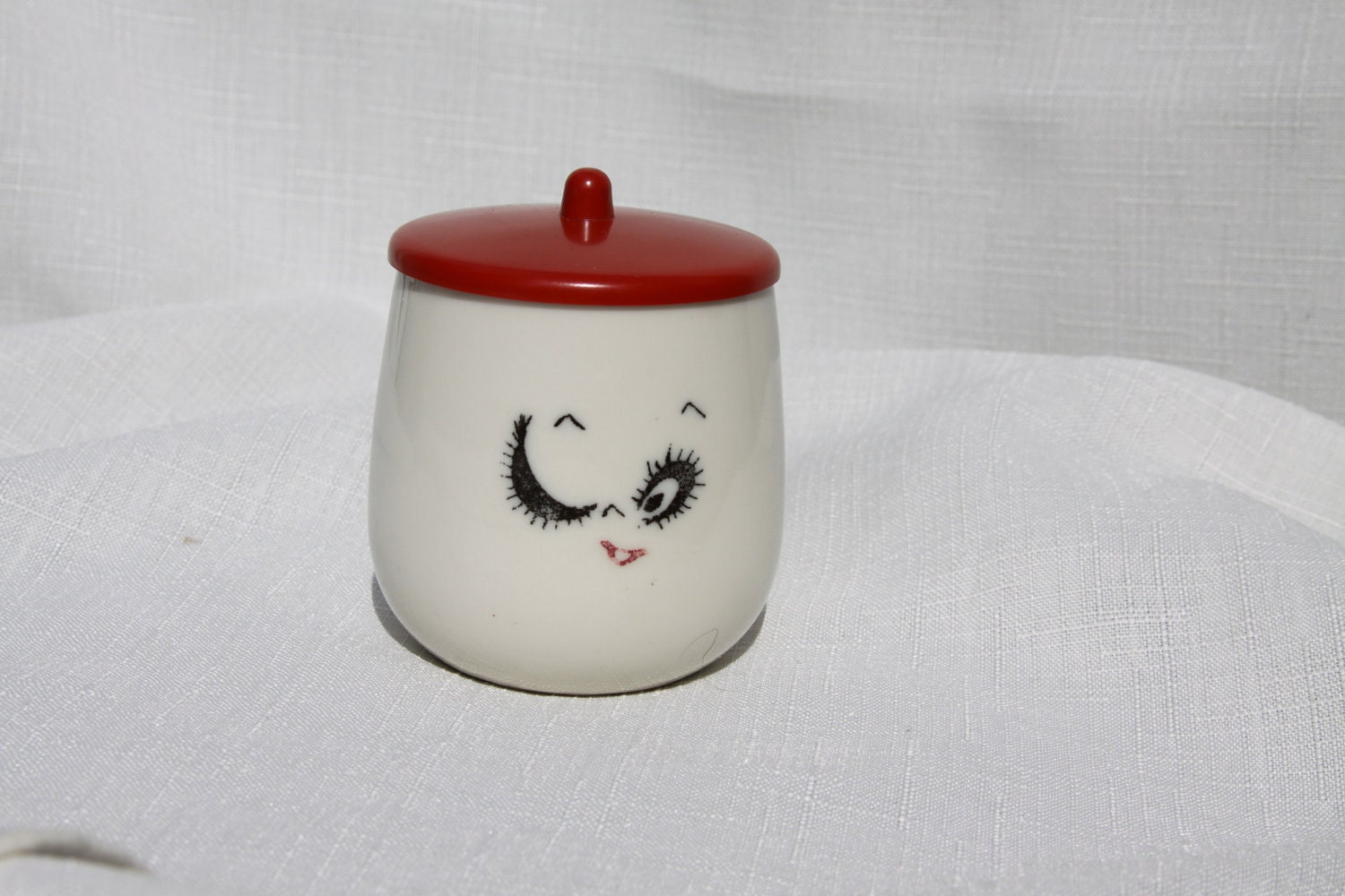 Eastern Expressions LAST ONE Vintage Faces Calm tea cup ceramic bakelite Rare Find