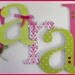 5 Wooden Wall Nursery Letters - EIGHT INCH Georgia Font Letters -Set of 5