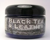 SHAVING Gel - BLACK Tea & LEATHER - by Man Cave Soapworks