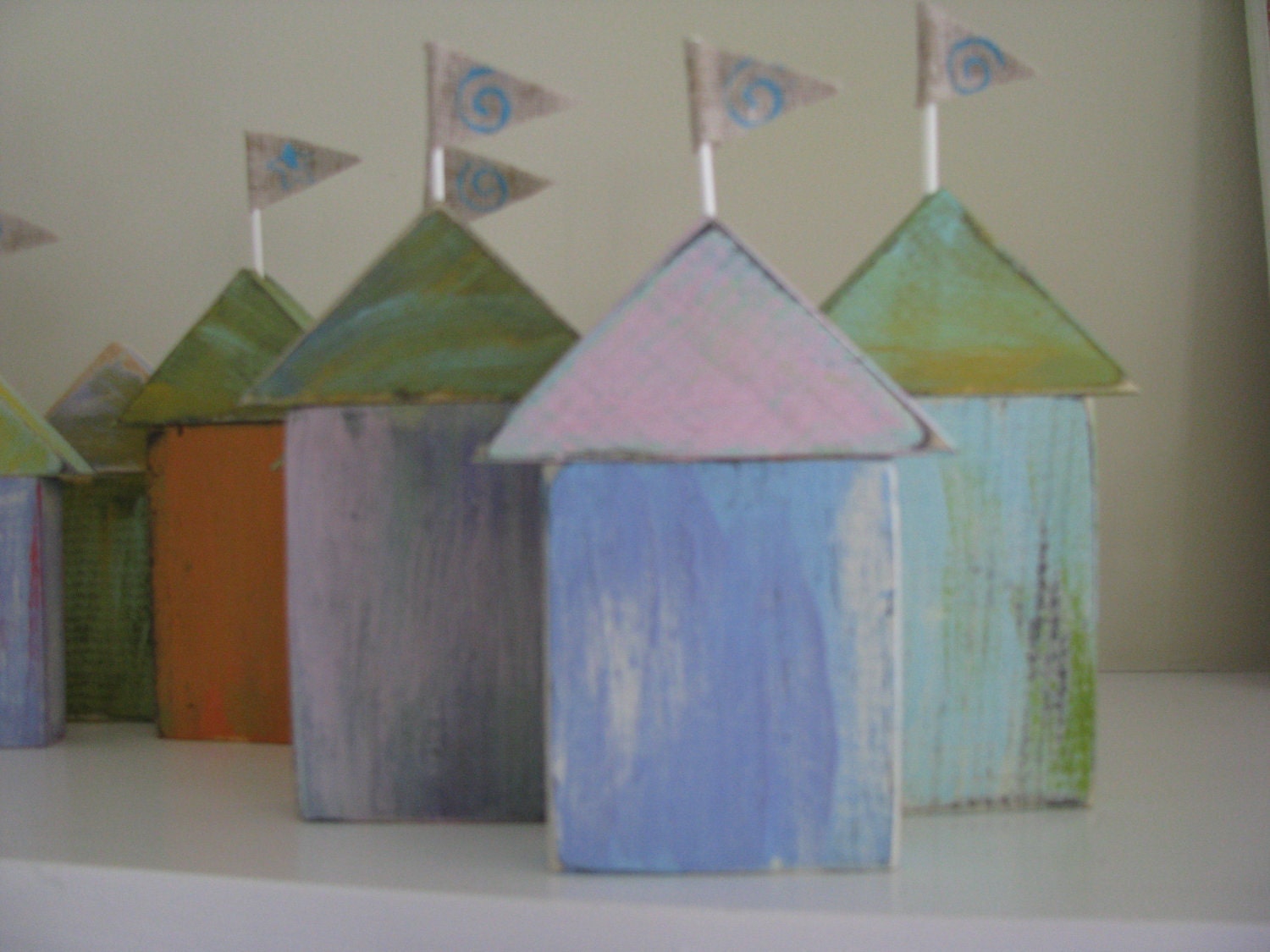 Coastal Beach Cottages Nautical set of 5 in 3 sizes