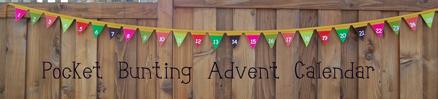 Advent Calendar Pocket Bunting