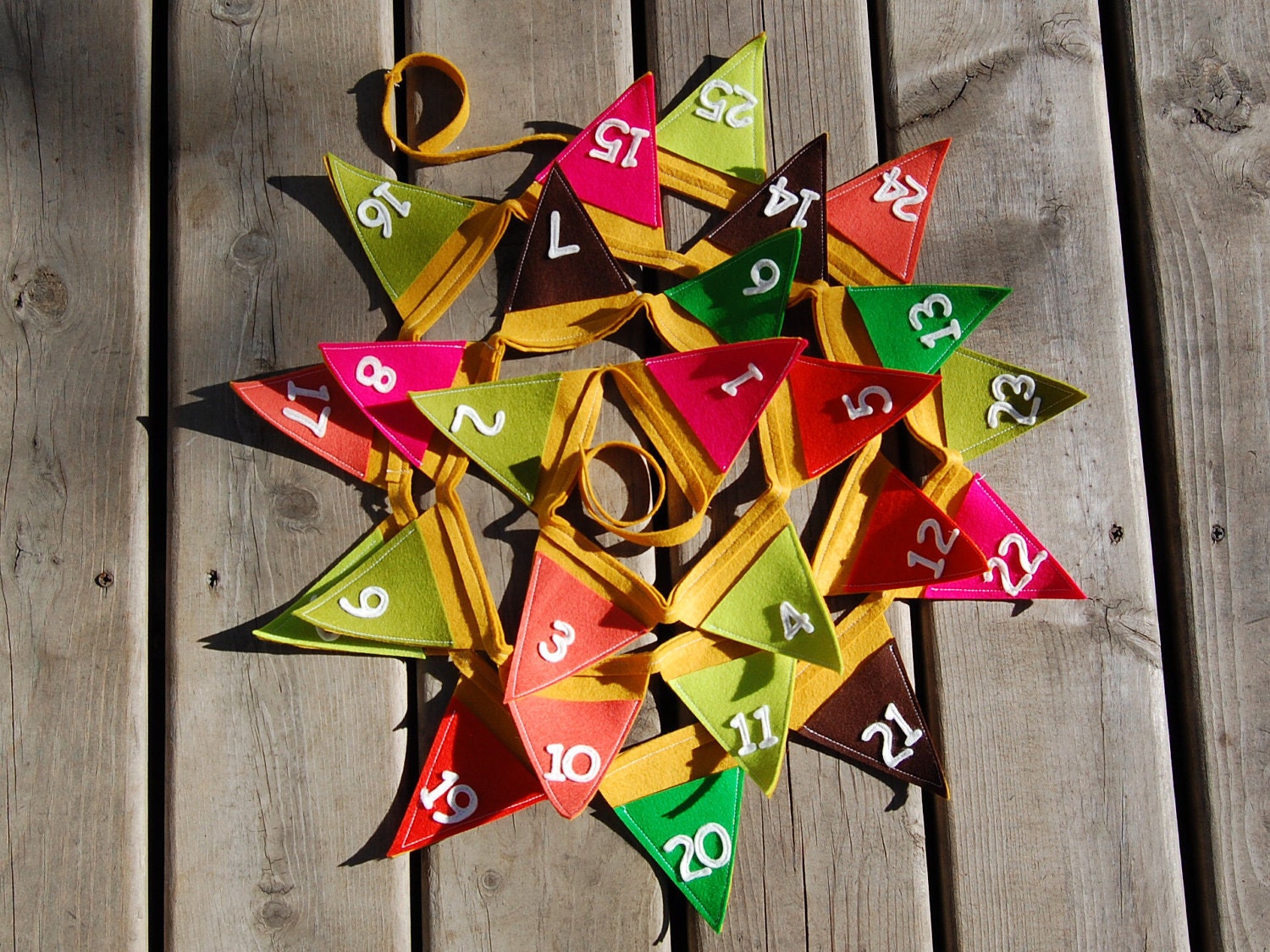 Advent Calendar Pocket Bunting