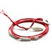 Reserved for Michael -Double wrap around friendship bracelet with sterling silver beads and  burgundy red cotton cord