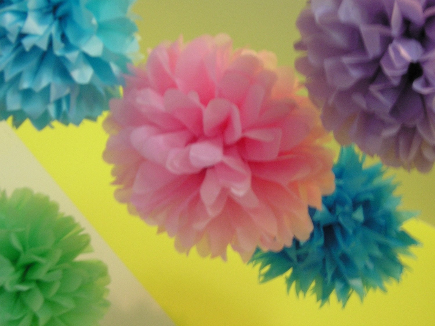 Set of 50 Poms - Your Color Choice - 5 More Poms FREE