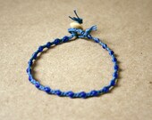 Blue and Sodalite Blue Single Wrap Bracelet Perfect Beach Jewelry