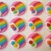 Fondant Cupcake Toppers - Rainbows