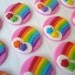 Fondant Cupcake Toppers - Rainbows