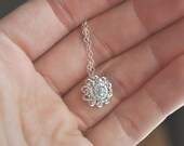 Katherine Rhinestone Necklace - silver swarovski crystal filigree & sterling silver - adenandclaire