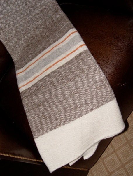 Available to ship Friday, December 6, 2013  Merino Wool Blanket Hand Woven by Dianne Nordt