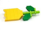 Tulip - big flower brooch made with LEGO bricks