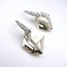 bridal wedding silver shade swarovski crystal drop on luxury white gold silver cubic zirconia deco earring hook, - Free US shipping
