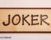 Custom Engraved Wood Name Plaques Pet Animal Sign Stall Name Signs Wood Dog House Plaque