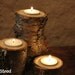Log Candles Rustic Wedding / Cabin Decor Table Center Piece Primitive Home