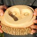 Rustic Wedding Log Ring Box/Pillow Ring Bearer Log Jewelry Box With Lid Custom Personalization