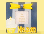 Personalized Boys Hand Painted Birthday Frame