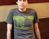 Tree Silhouette Hand Screen Printed Men's/Unisex Tee