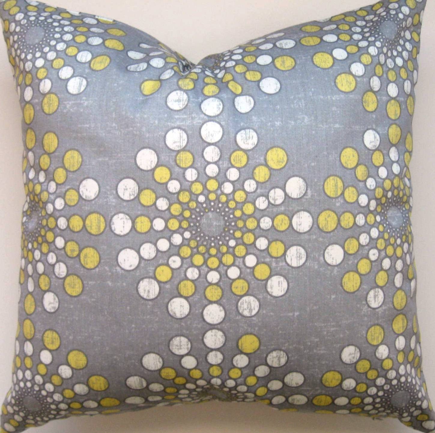 Yellow Grey Fabric