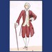 2 French Fashion Postcards - Costume History