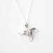 Pinwheel Necklace - Cutest Little Silver Pinwheel - SALE