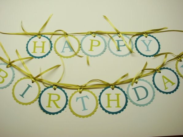 hanging birthday banner