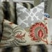 Decorative Designer Lumbar Pillow Cover - Schumacher Mandalay Tree in Document - 12X22 - Pattern on the front