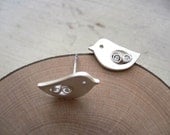 Bird Stud Earring - Animal Silver Accessory
