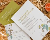 Hue Garden // close to nature wedding invitation, pastel tone, soft and elegant, rustic charm // DEPOSIT